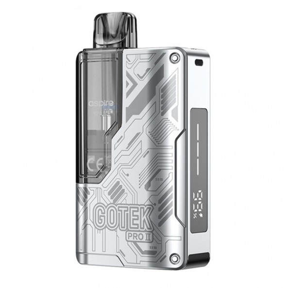 Aspire Gotek Pro II Pod Kit 2500mAh 4,5ml Silver Aspire Gotek Pro II Pod Kit 2500mAh 4,5ml Silver